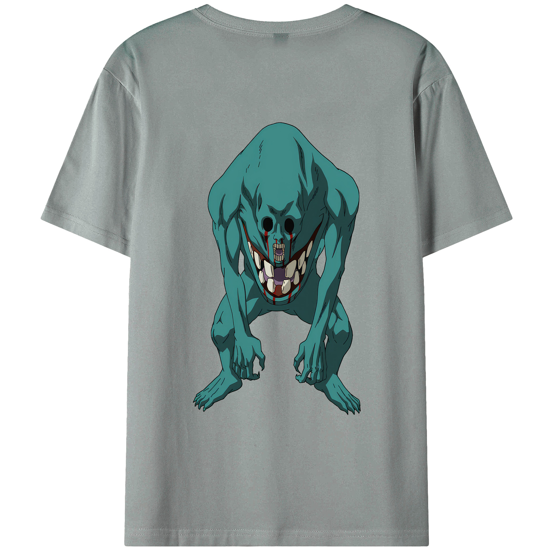 （画像用） 呪術廻戦 Jujutsu Kaisen 綿100％ メンズ半袖Tシャツ（バックプリント） 通気性